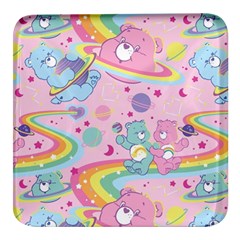 Bears Kawaii Pattern Square Glass Fridge Magnet (4 Pack) by Grandong