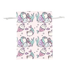 Cartoon Cat Cute Animal Design Drawing Illustration Kawaii Lightweight Drawstring Pouch (m) by Grandong