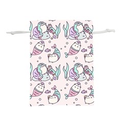 Cartoon Cat Cute Animal Design Drawing Illustration Kawaii Lightweight Drawstring Pouch (l) by Grandong