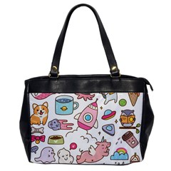 Set-kawaii-doodles -- Oversize Office Handbag by Grandong