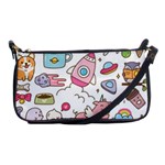 Set-kawaii-doodles -- Shoulder Clutch Bag Front