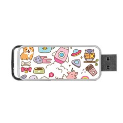 Set-kawaii-doodles -- Portable Usb Flash (one Side) by Grandong