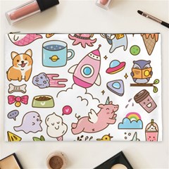 Set-kawaii-doodles -- Cosmetic Bag (xxl) by Grandong