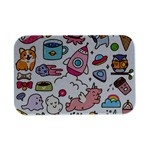 Set-kawaii-doodles -- Open Lid Metal Box (Silver)   Front