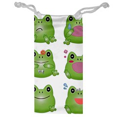 Kawaii-frog-rainy-season-japanese Jewelry Bag by Grandong