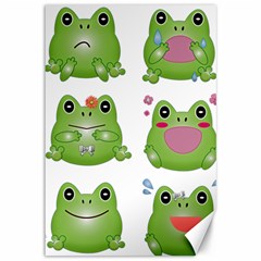 Kawaii-frog-rainy-season-japanese Canvas 12  X 18  by Grandong