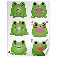 Kawaii-frog-rainy-season-japanese Canvas 18  X 24  by Grandong