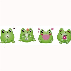 Kawaii-frog-rainy-season-japanese Large Bar Mat by Grandong