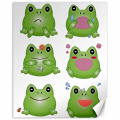 Kawaii-frog-rainy-season-japanese Canvas 11  X 14 