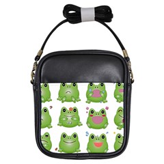 Kawaii-frog-rainy-season-japanese Girls Sling Bag by Grandong