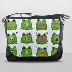 Kawaii-frog-rainy-season-japanese Messenger Bag by Grandong