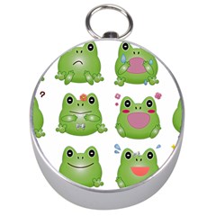 Kawaii-frog-rainy-season-japanese Silver Compasses by Grandong