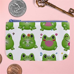 Kawaii-frog-rainy-season-japanese Large Coin Purse by Grandong