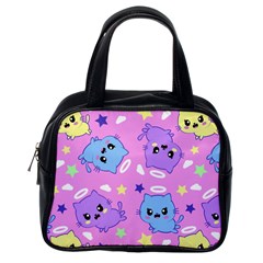 Seamless Pattern With Cute Kawaii Kittens Classic Handbag (one Side) by Grandong