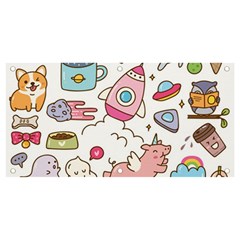 Set-kawaii-doodles -- Banner And Sign 4  X 2  by Grandong