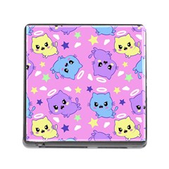 Seamless Pattern With Cute Kawaii Kittens Memory Card Reader (square 5 Slot) by Grandong