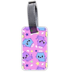 Seamless Pattern With Cute Kawaii Kittens Luggage Tag (two Sides) by Grandong