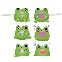 Kawaii-frog-rainy-season-japanese Lightweight Drawstring Pouch (xl) by Grandong