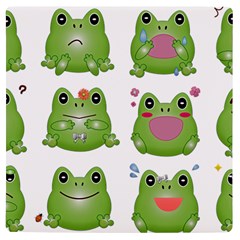 Kawaii-frog-rainy-season-japanese Uv Print Square Tile Coaster 