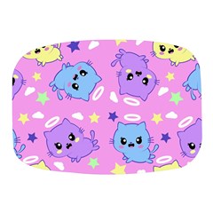 Seamless Pattern With Cute Kawaii Kittens Mini Square Pill Box by Grandong