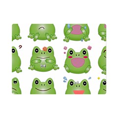 Kawaii-frog-rainy-season-japanese Premium Plush Fleece Blanket (mini) by Grandong