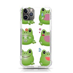 Kawaii-frog-rainy-season-japanese Iphone 11 Pro 5 8 Inch Tpu Uv Print Case by Grandong