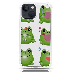 Kawaii-frog-rainy-season-japanese Iphone 13 Mini Tpu Uv Print Case by Grandong