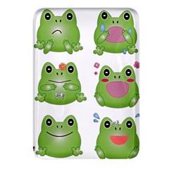 Kawaii-frog-rainy-season-japanese Rectangular Glass Fridge Magnet (4 Pack) by Grandong