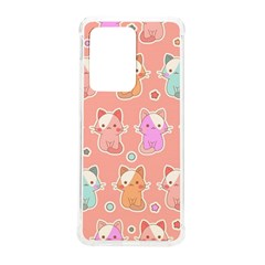 Cute Kawaii Kittens Seamless Pattern Samsung Galaxy S20 Ultra 6 9 Inch Tpu Uv Case by Grandong