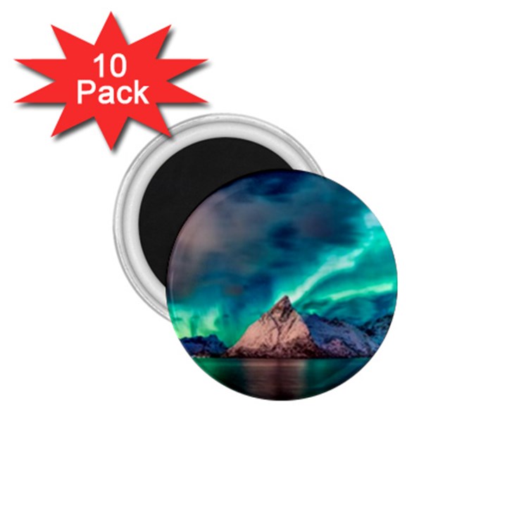 Amazing Aurora Borealis Colors 1.75  Magnets (10 pack) 