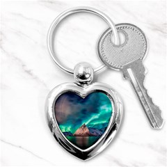 Amazing Aurora Borealis Colors Key Chain (heart) by Grandong