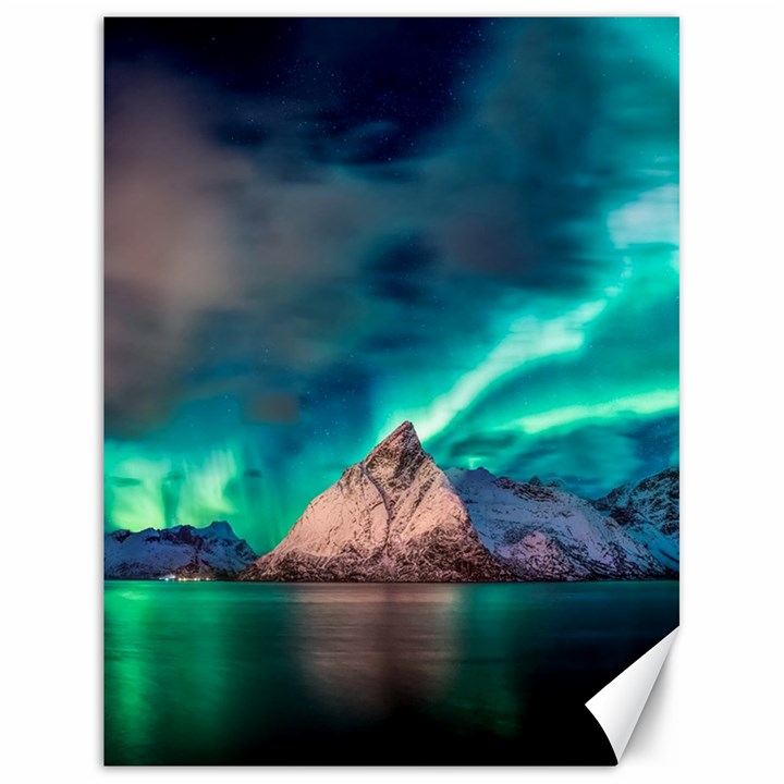 Amazing Aurora Borealis Colors Canvas 18  x 24 