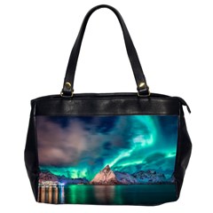 Amazing Aurora Borealis Colors Oversize Office Handbag (2 Sides) by Grandong