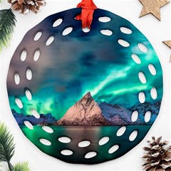 Amazing Aurora Borealis Colors Ornament (round Filigree)