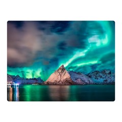 Amazing Aurora Borealis Colors Two Sides Premium Plush Fleece Blanket (mini) by Grandong