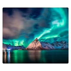 Amazing Aurora Borealis Colors Two Sides Premium Plush Fleece Blanket (small) by Grandong