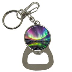 Aurora Borealis Polar Northern Lights Natural Phenomenon North Night Mountains Bottle Opener Key Chain by Grandong