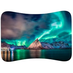 Amazing Aurora Borealis Colors Velour Seat Head Rest Cushion by Grandong