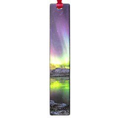 Aurora Borealis Polar Northern Lights Natural Phenomenon North Night Mountains Large Book Marks by Grandong