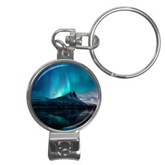 Aurora Borealis Mountain Reflection Nail Clippers Key Chain by Grandong