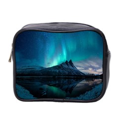 Aurora Borealis Mountain Reflection Mini Toiletries Bag (two Sides) by Grandong