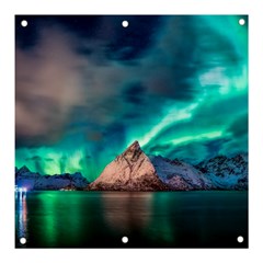 Amazing Aurora Borealis Colors Banner And Sign 3  X 3  by Grandong