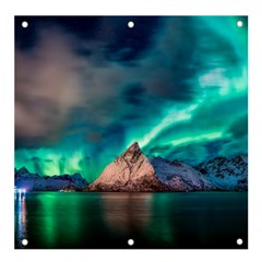 Amazing Aurora Borealis Colors Banner And Sign 4  X 4  by Grandong