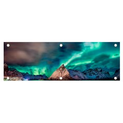 Amazing Aurora Borealis Colors Banner And Sign 6  X 2  by Grandong