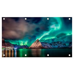 Amazing Aurora Borealis Colors Banner And Sign 7  X 4  by Grandong