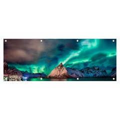 Amazing Aurora Borealis Colors Banner And Sign 8  X 3  by Grandong