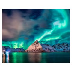 Amazing Aurora Borealis Colors Premium Plush Fleece Blanket (medium) by Grandong