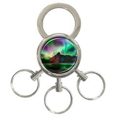 Aurora Borealis Nature Sky Light 3-ring Key Chain by Grandong