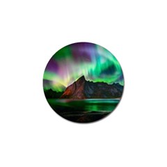 Aurora Borealis Nature Sky Light Golf Ball Marker (4 Pack) by Grandong