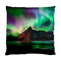 Aurora Borealis Nature Sky Light Standard Cushion Case (two Sides) by Grandong